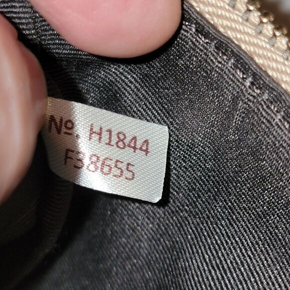 Coach F38655 Wristlet Wallet Gold Metallic Leather - Picture 5 of 8